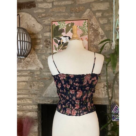 🌸 NWT - Smocked Floral Tube Top - Free People 🌸 Size S - Picture 5 of 7